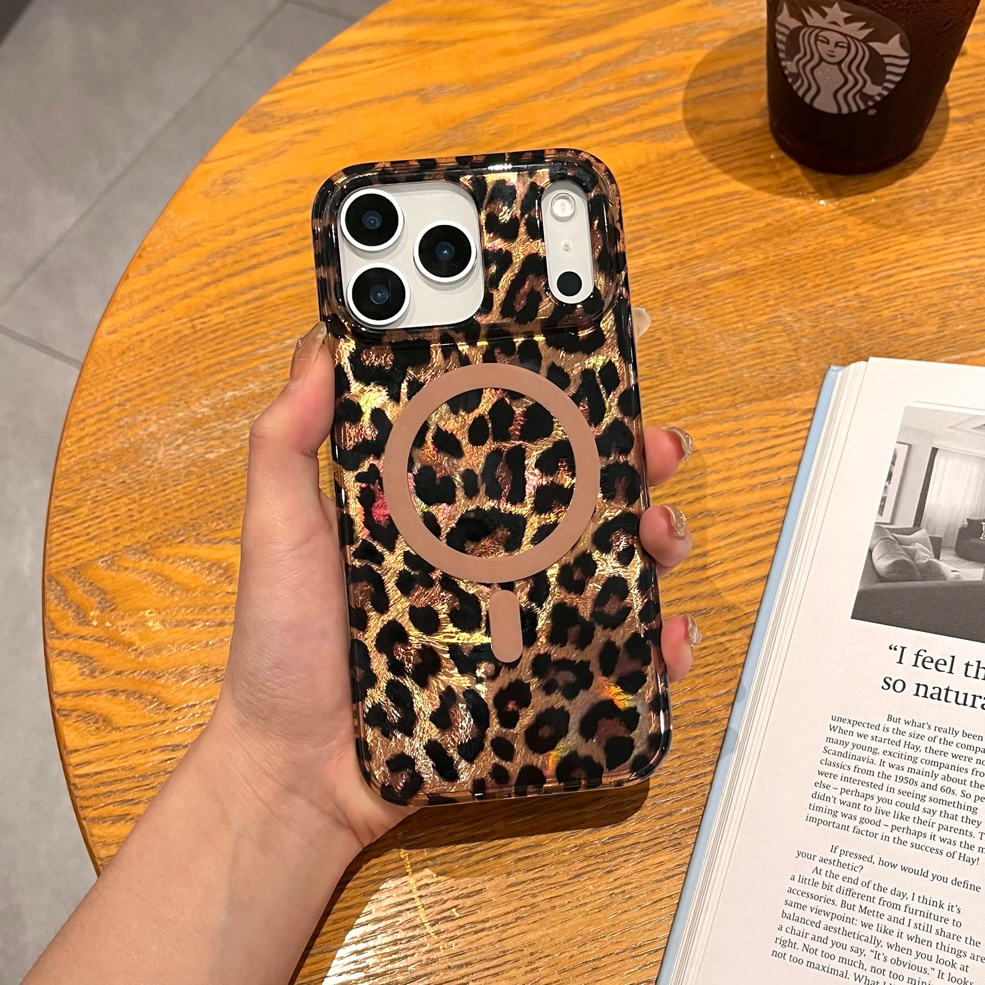 Leopard Cheetah Animal Print Phone Case for Iphone 17 Pro Max/17 Air/16 Pro 15 14 plus 13,Magnetic Cute Sparkle Glossy Silicone Shockproof Protective Cover for Women Men